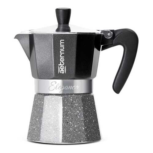 Гейзерная кофеварка AETERNUM/Bialetti ELEGANCE Black 3 чашки в Фамилия