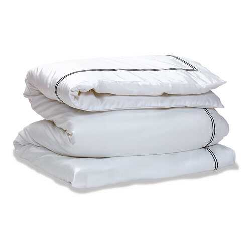 Пододеяльник 1,5-спальный Gant Home SATEEN STITCH 150x200см, белый в Фамилия