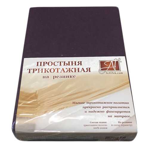 Простыня АльВиТек ПТР-БАК-160 цвет Темно-фиолетовый в Фамилия