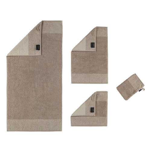 Полотенце CAWO TWO-TONE 50x100см, цвет песочный в Фамилия