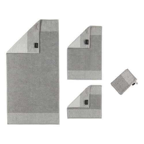 Полотенце CAWO TWO-TONE 50x100см, цвет платиновый в Фамилия