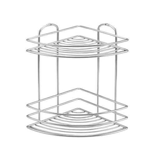 Полка в ванную TEKNO-TEL угловая BK022SSM 2 яруса 20х20х28 в Фамилия